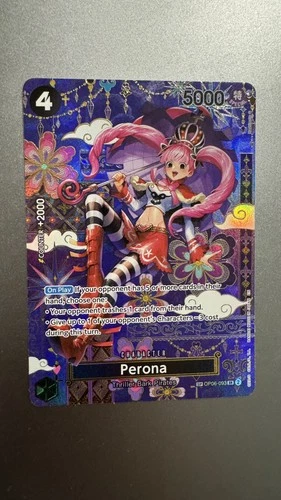 One Piece TCG - Perona OP06-093 OP14 SP English Alt Art The Azure Sea's Seven