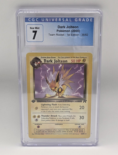 Dark Jolteon (1st Edition) graded CGC 7 for sale on eBay