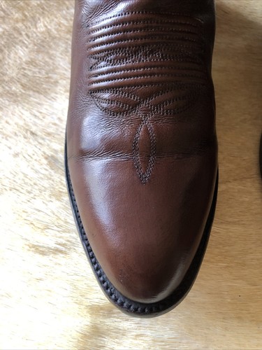 Stivali da cowboy Dan Post da uomo in pelle marrone stile # 2111 taglia - 9 D - Foto 4 di 19
