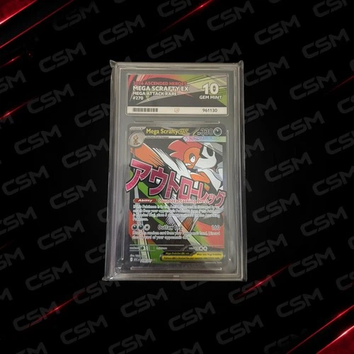 Mega Scrafty EX - 270/217 Mega Attack Rare - Ascended Heroes - Ace 10 🔥