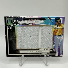 2025 Panini Impeccable Baseball Tommy White Batting Gloves 3/5 Athletics