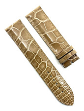 Chopard 23mm x 22mm Shiny Beige Alligator Watch Strap Band New Authentic OEM