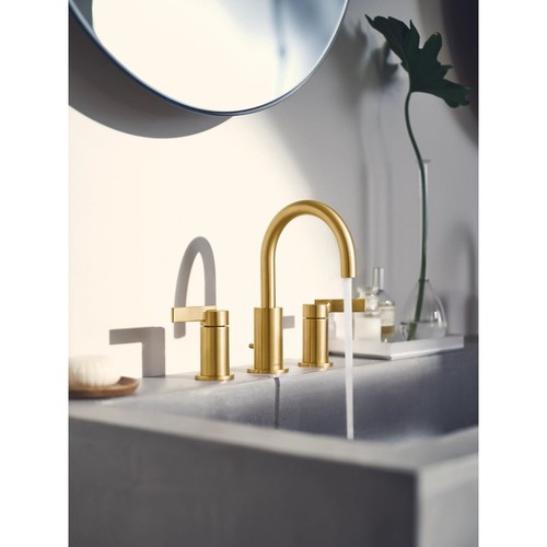 Moen T6222 Cia 1.2 GPM Widespread Bathroom Faucet - Black - Bild 6 von 12