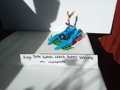VTG NINJA TURTLES TMNT FOOTSKI LEECH PATROL SEWER VEHICLE 1989 INCOMPLETE 