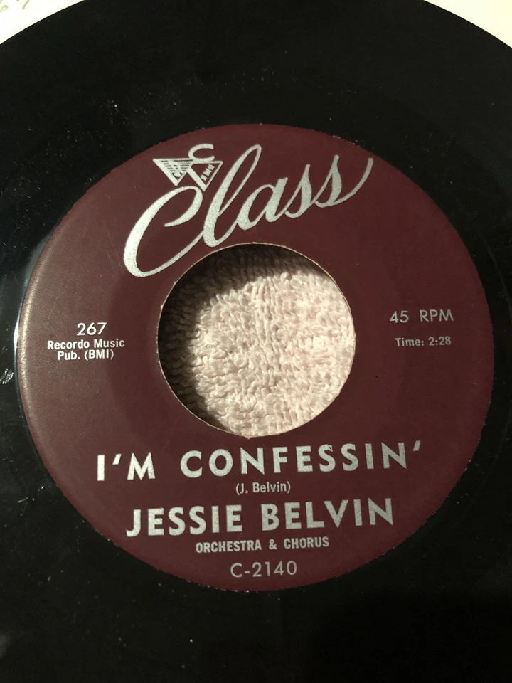JESSIE BELVIN deep In My Heart 45 R&B Class C-2141 VG++ - Image 2 of 2
