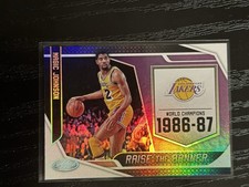 2019-20 Panini Certified Magic Johnson Raise the Banner #21 Los Angeles Lakers