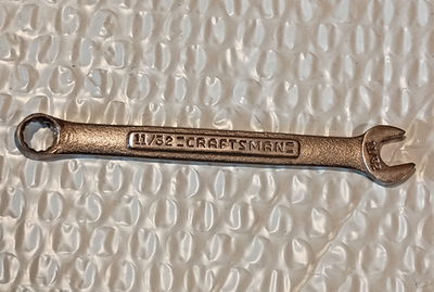 #ad #ad CRAFTSMAN TOOLS USA VV 11 32quot;COMBINATION WRENCH 4.75quot; LONG 12 POINT. $7.39