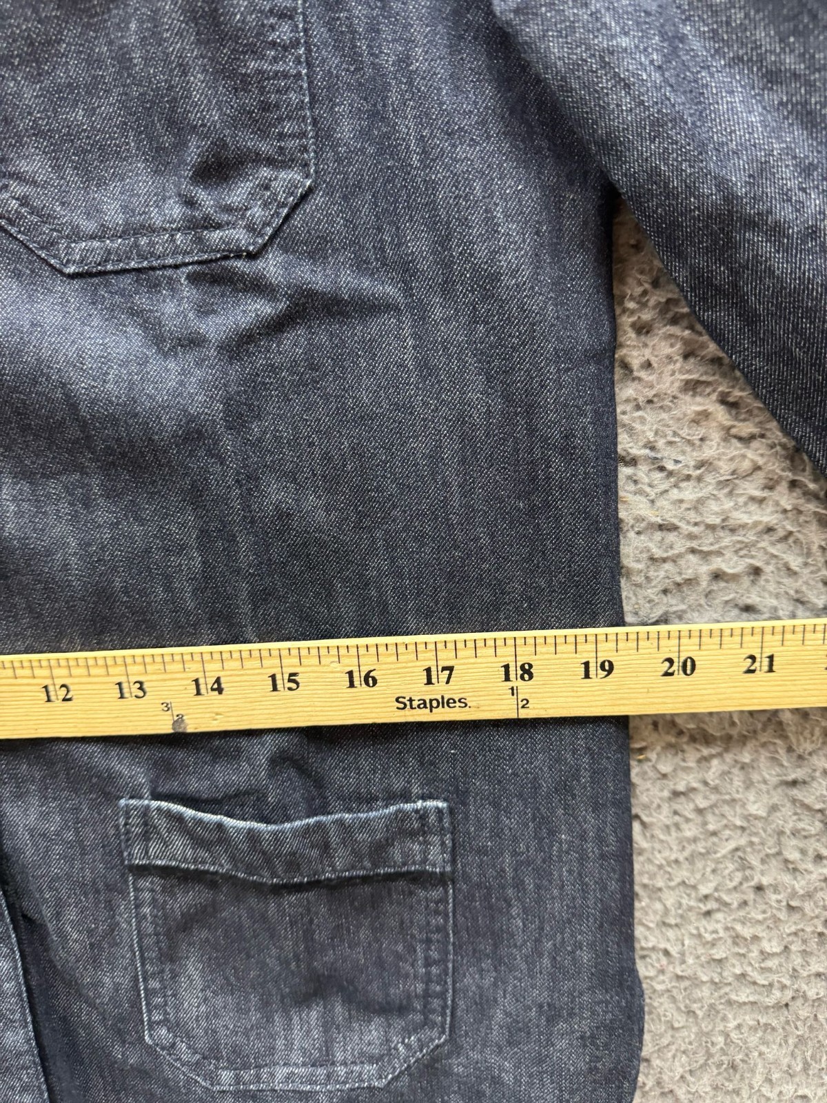 Marni  Collared Buttoned Denim Chore Jacket Dark … - image 9