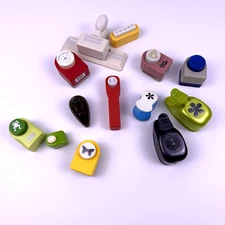 Lot of 13 Scrapbooking Craft Paper Punches Assorted Brands Sizes Martha Stewart