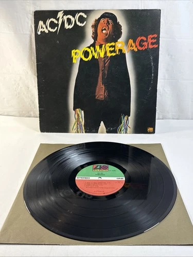 AC/DC "Powerage" Vinyl LP (1978) 1st Pressing SD 19180 Atlantic VG+