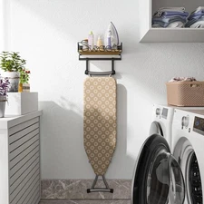 Ironing Board Hanger Wall Mount, Iron and Ironing Board Holder for Laundry