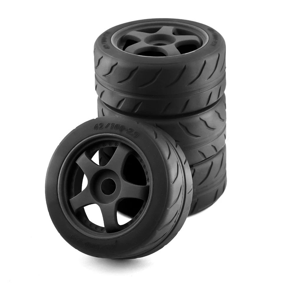 4Pcs/Set Wheel Tire Upgrade Parts for 1/8 ARRMA 1/7 INFRACTION 6S/LIMITLESS F1 - Image 3 of 4