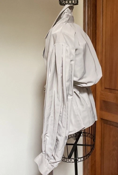 Chaqueta de noche Lafayette 148 New York gris pálido, nueva con etiquetas Foto 3 de 4