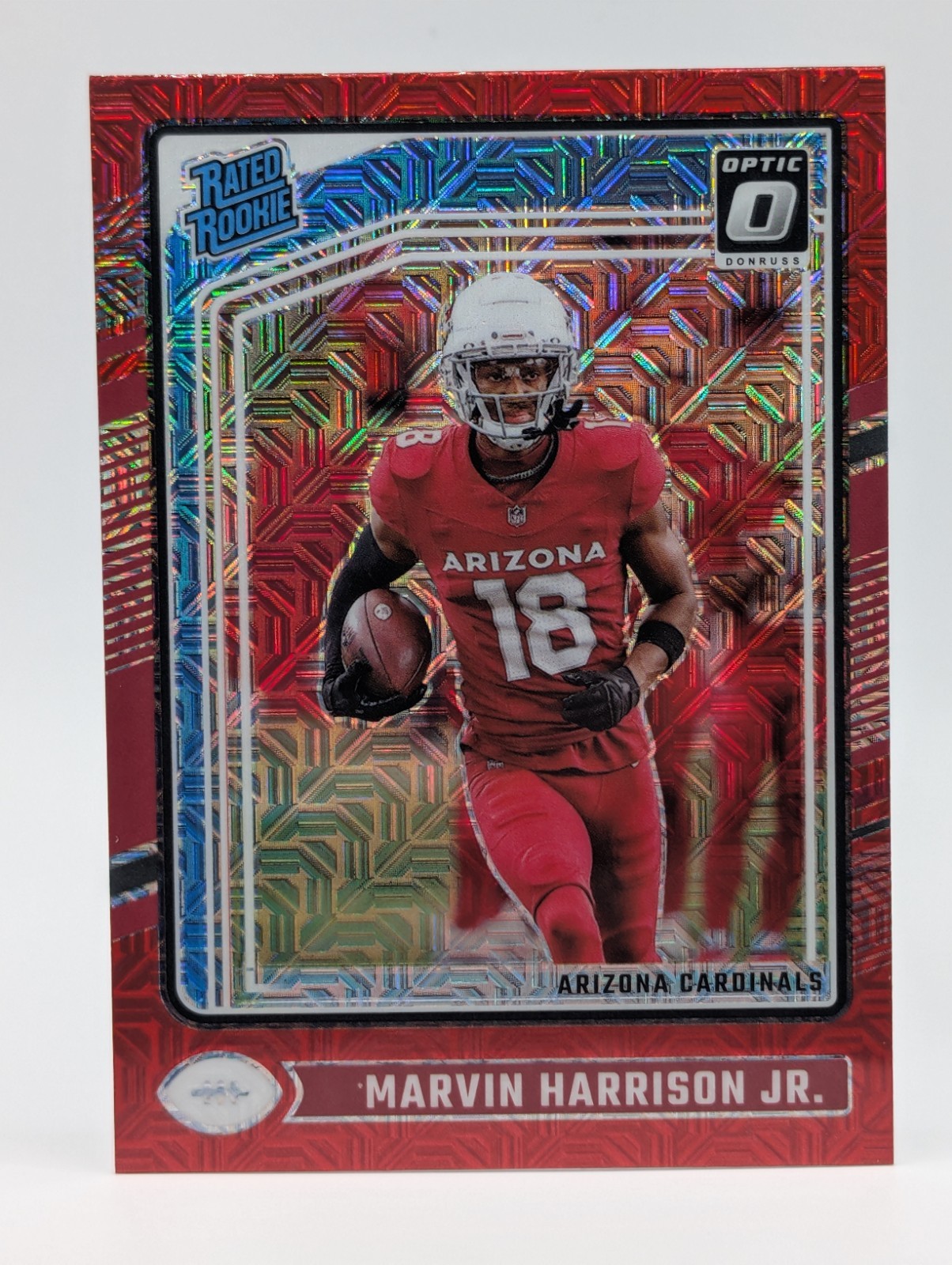 2024 Panini Donruss Optic - Rated Rookie Marvin Harrison Jr. #276 Red Mojo Prizm