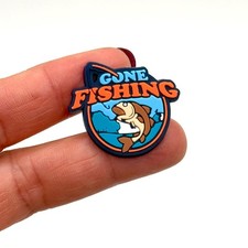 Fishing Charm Fits Crocs Shoe Clog Charms Real UK Seller 🇬🇧