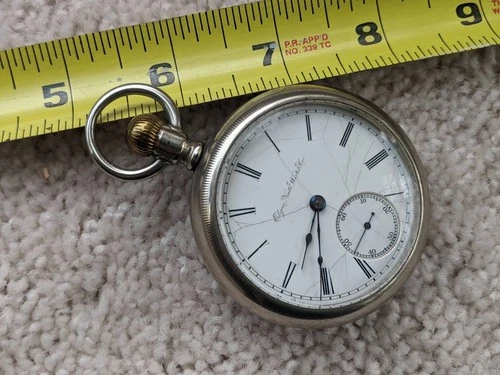 Elgin Grade 74, 18s, 11j, 1887, Not Running, Good Balance, Ore Silver