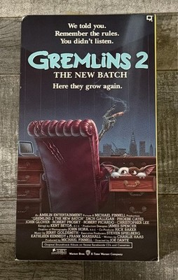 Gremlins 2 - The New Batch VHS 1990 Horror Comedy Gizmo Classic 80s VCR Tape