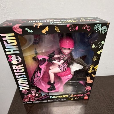 Mattel Monster High Draculaura Vamptastic Scooter Doll Playset 12'' JDR61