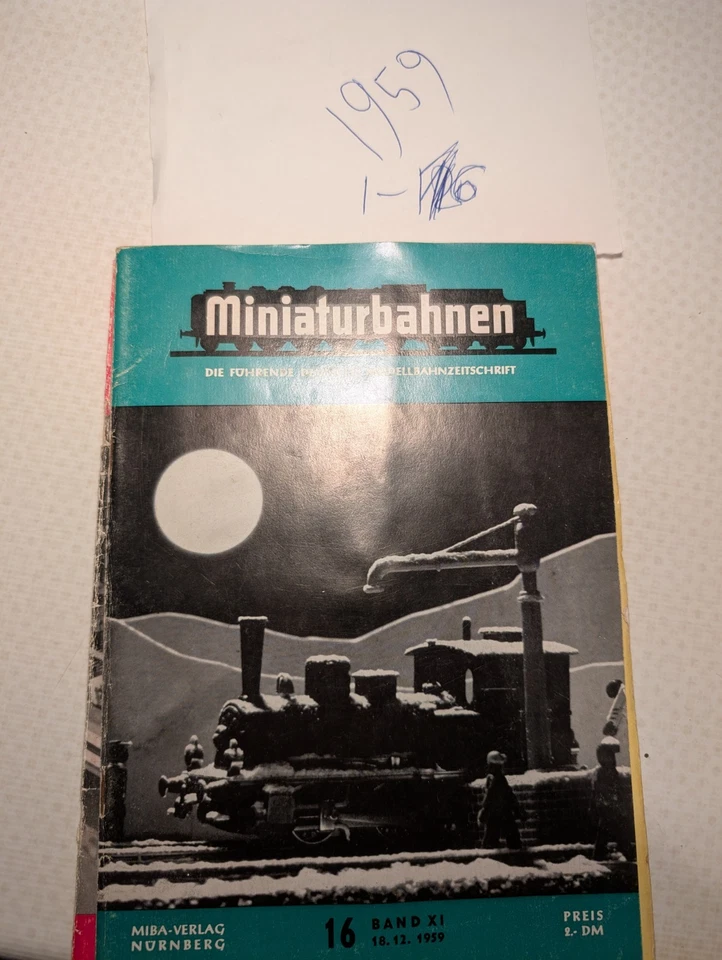 MIBA Miniaturbahnen Hefte 1959