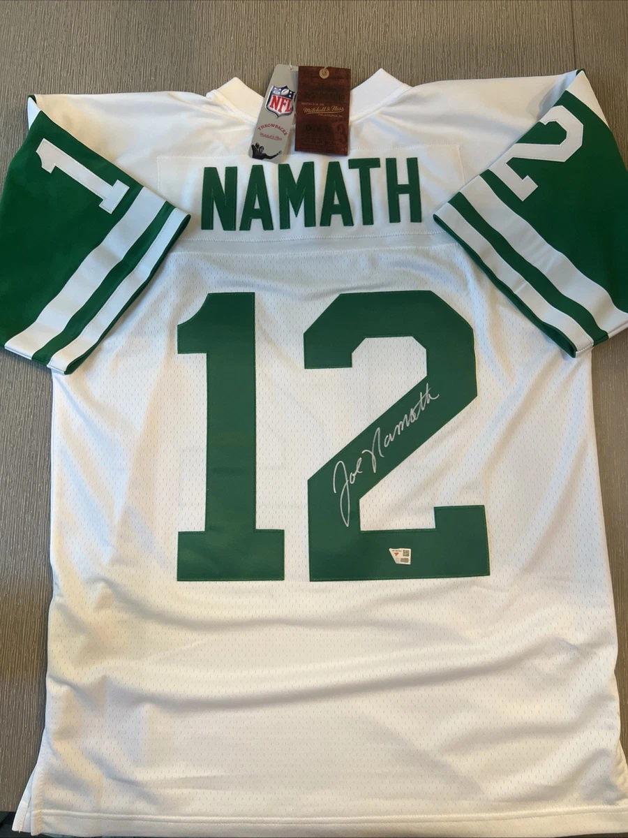 Joe Namath Autographed Jersey Mitchell & Ness Throwback Collection Fanatics COA