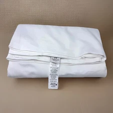 Wamsutta Queen Flat Sheet 1200 High Thread Count Cotton – White – Pre-Owned
