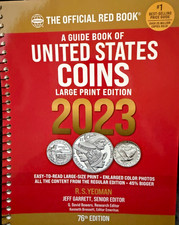 2023 A Guide Book of United States Coins Large Print Edition, Official Red Book