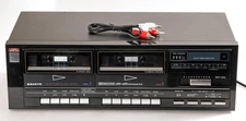 Sanyo RD W41 Dual Stereo Cassette Tape Deck - Dolby B  - NEAR MINT -
