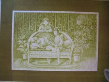 * TRI CHEM 8110 YOUNG MUSICIANS GIRLS VIOLINS BIRD CAGE Picture to paint TRICHEM