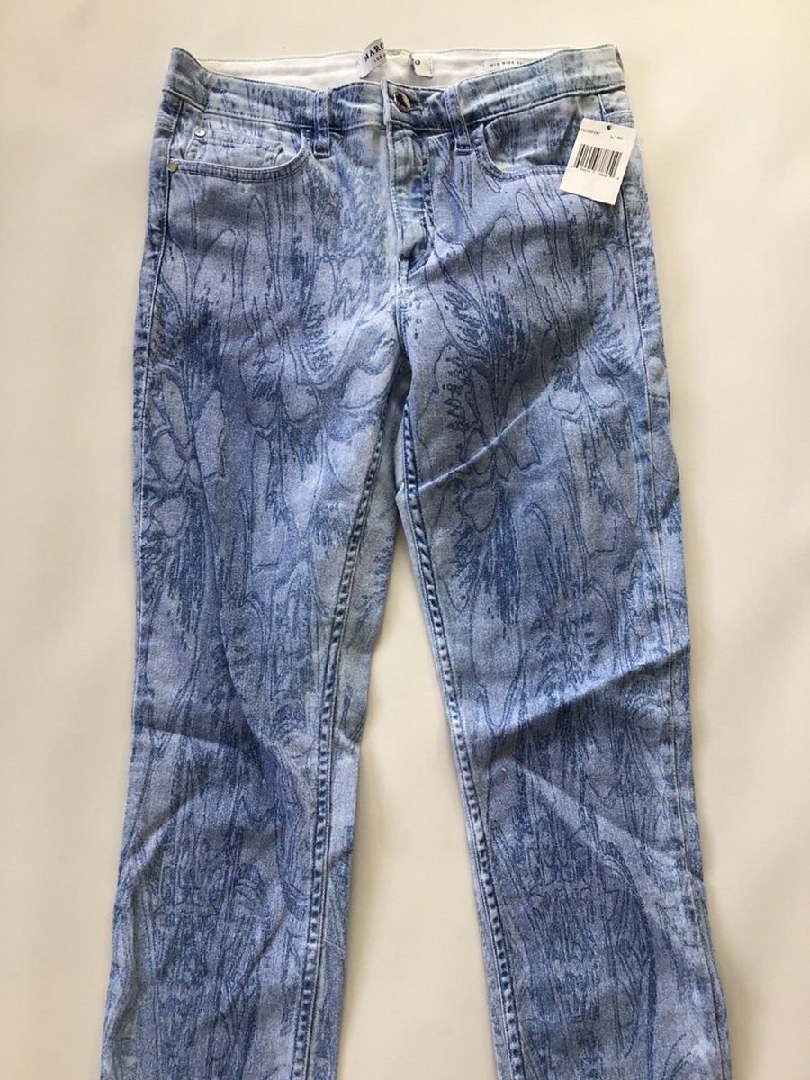 Jean Skinny Guess By Marciano - Imprimé Floral Doré - Taille 27 - Neuf Sans étiquettes