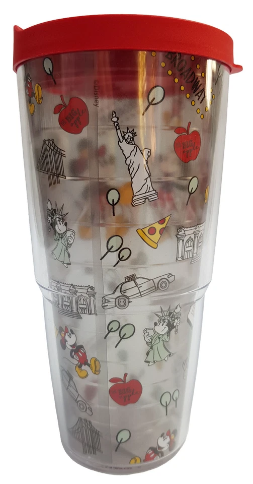 Disney Tervis Mickey Minnie Mouse New York Travel Tumbler 24oz Splash Guard Lid - Image 3 of 4