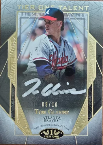 Tom Glavine - 2022 Topps Tier One - Talent Autographs - Silver Ink /10 🔥 