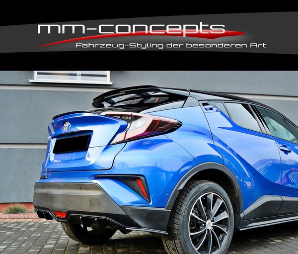 CUP Dachspoiler Schwarz FüR Toyota C-HR Spoiler Heck Aufsatz VerläNgerung ABS-image