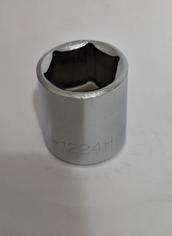 3/4" SHALLOW [3/8" DRIVE] SOCKET [6 POINT] 3/4 SAE [PROTO L1224H](QTY:1) USA NOS - Image 3 of 4