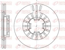 2x REMSA 61109.10 Bremsscheibe passend für SUBARU