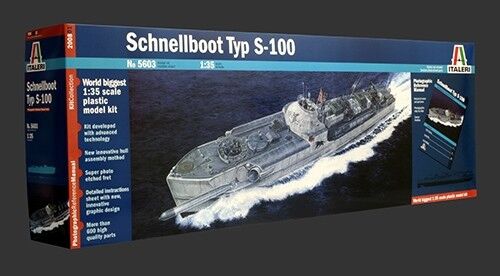 Italeri 1/35 WWII Schnellboot Type S100 Military Boat Ita5603 for 