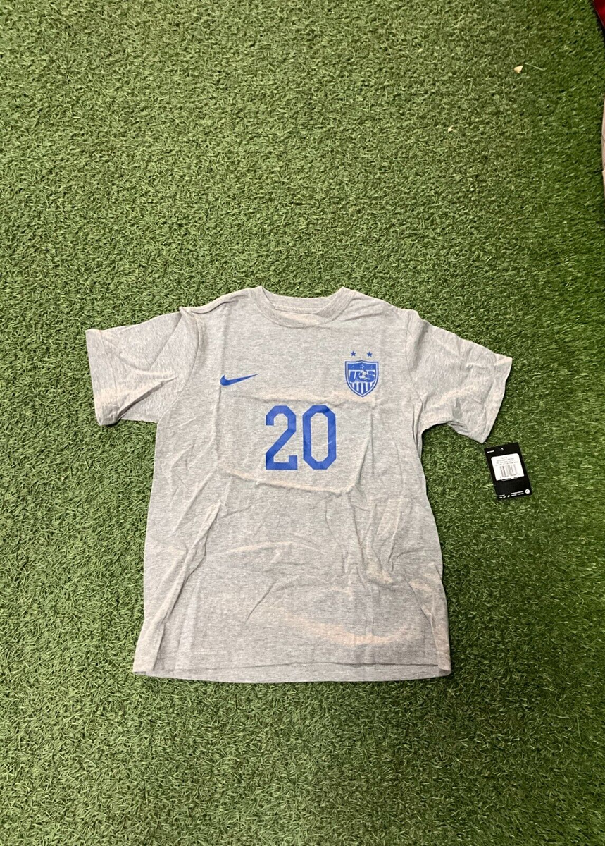Nike USA Youth (Kids) T-Shirt Legend Wambach #20 - Grey | eBay
