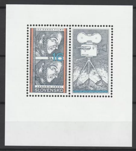 Slovakia 1996 Art, Cinema MNH Block