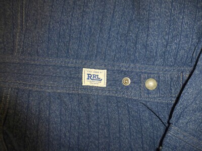 NWT RRL DOUBLE RL RALPH LAUREN EMBROIDERED JASPE TWILL NWT RRL DOUBLE RL RALPH LAUREN EMBROIDERED JASPE TWILL