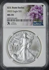 2022 American Silver Eagle - NGC MS70 - 7K New Hampshire - ✪COINGIANTS✪