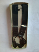 Vintage Don Loper Beverly Hills Black Adjustable Suspenders Braces