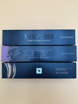 Nespresso Vertuo, Dolce Espresso, Colombia, Bianco Doppio Variety Pack-30 count