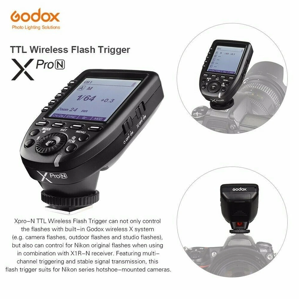 Godox MF12-K2 Macro Flash Speedlight 2.4G Wireless + XPro-N Trigger for Nikon - Image 2 of 4