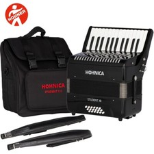Hohner Hohnica STUXII Student XII 26 Key Piano Accordion w/ Gig Bag  Straps