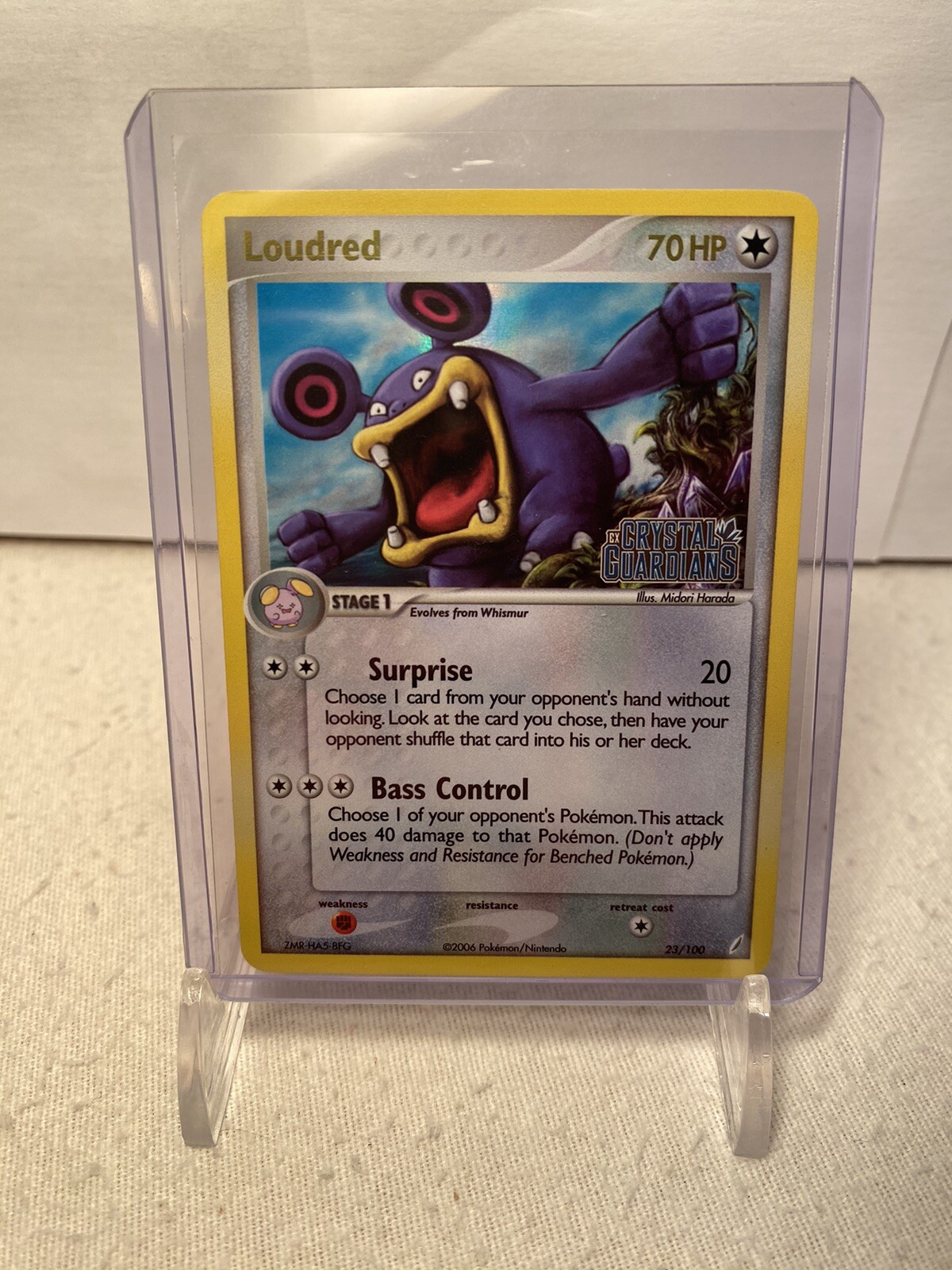 Loudred 23/100 Reverse Holo Rare - (NM/M) - EX Crystal Guardians 2006 - Pokémon