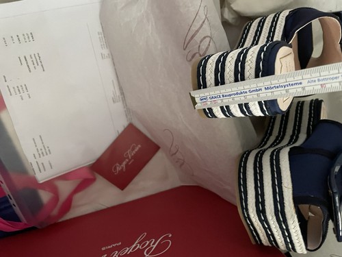 roger vivier Sandals Espadrille 36/36,5 Gebraucht ( Nie Getragen)OVP 400 - Bild 12 von 16