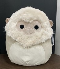 New Squishmallows Octave The Capuchin 16" Snow Monkey Plush KellyToy