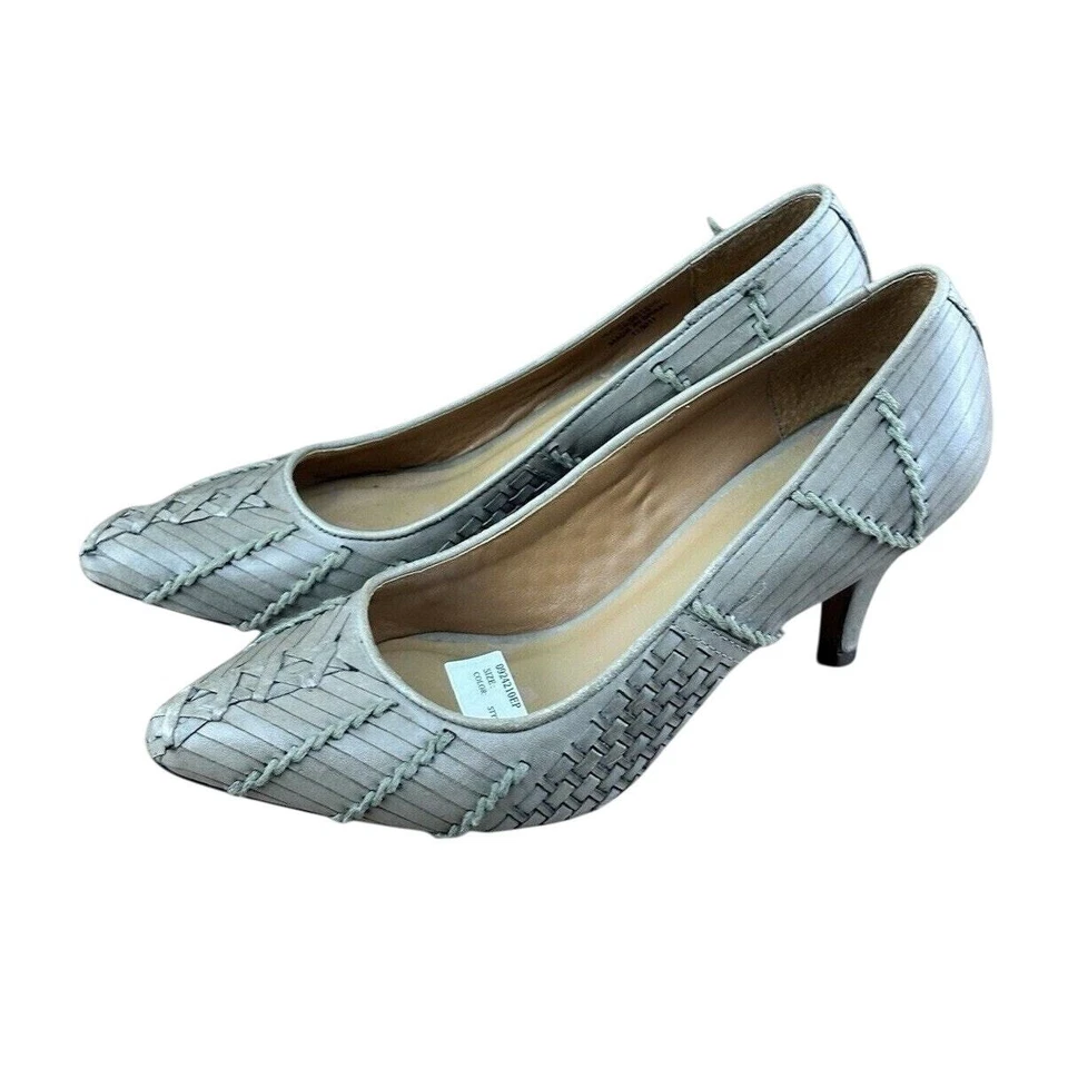 L.L. Tacones Bean Mujer Firma Cuero Punta Talla 6M Verde Oliva RARO Foto 2 de 4