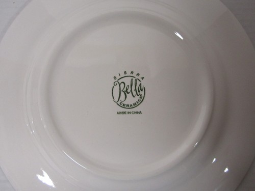 Bella Ceramica Sierra 10 3/4" Dinner Plate Hand Painted Winter Scene 4 pc - Picture 4 of 5