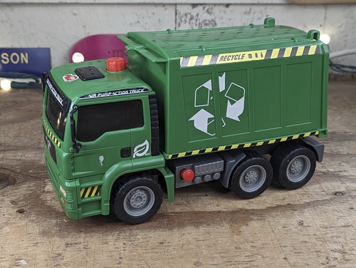 DICKIE TOYS Pneumatic Air Pump Recycle Trash Garbage Truck 071522