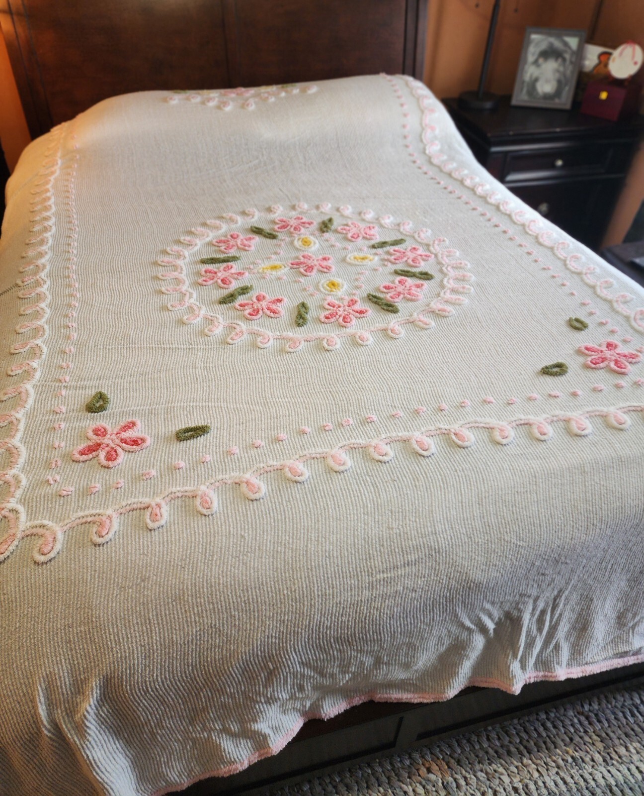 Vintage Chenille Bedspread eBay